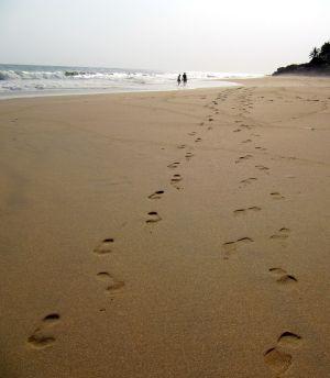 Fussabruecke am Strand