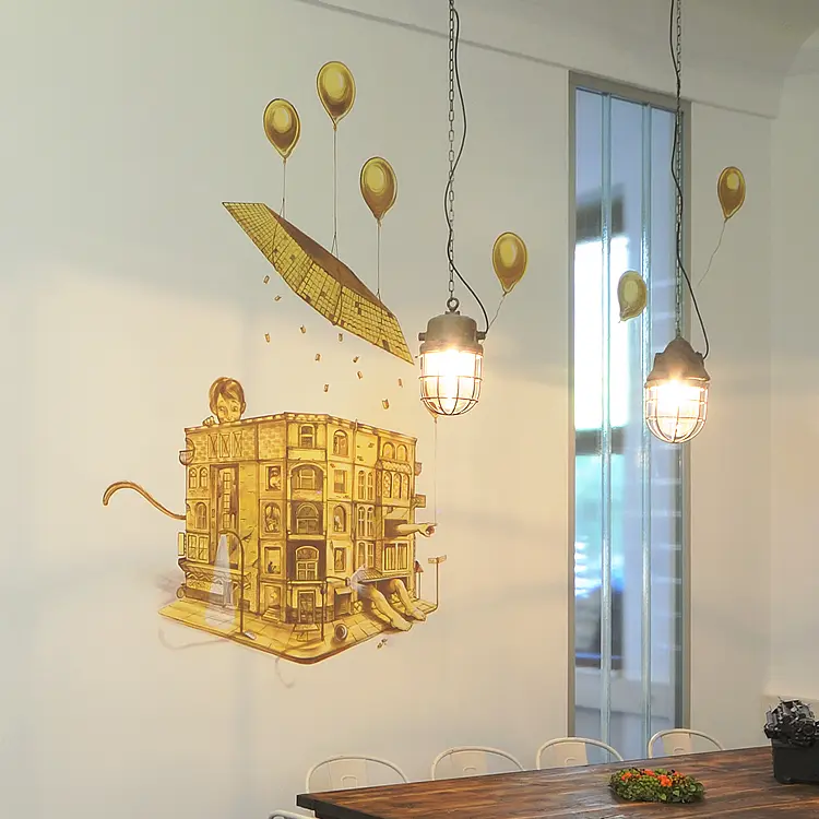 Wandbild bei Meeet Mitte